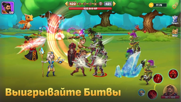 Firestone — кликер idle RPG для Android — скриншот 3