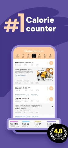 Fitatu AI Calorie Counter для iOS — скриншот 1