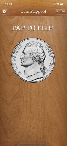 Flip a Coin App для iOS — скриншот 3