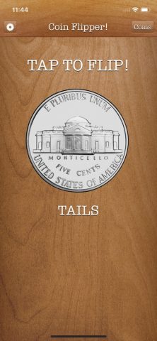 Flip a Coin App для iOS — скриншот 4