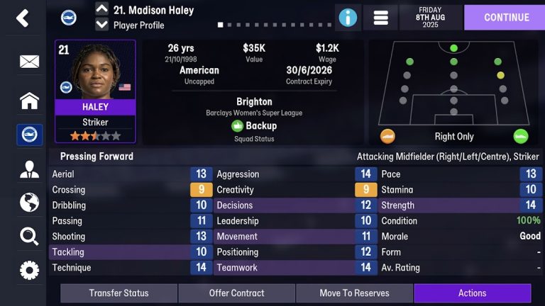 Football Manager 26 Mobile для Android — скриншот 1