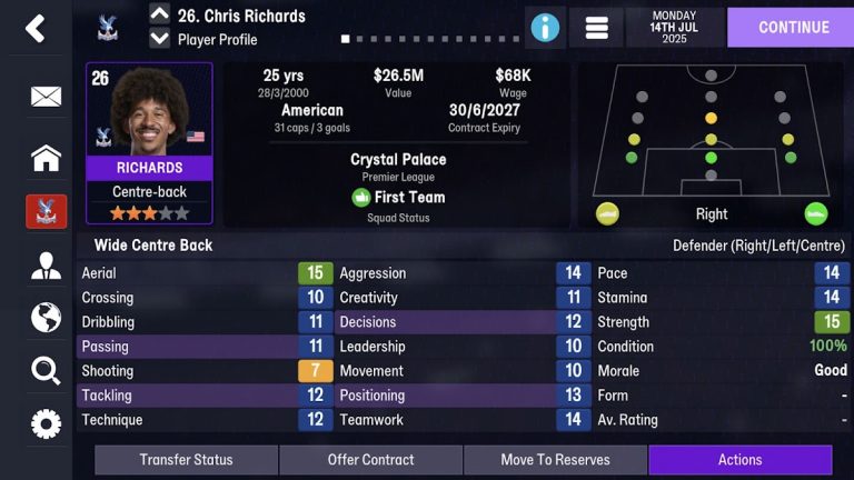 Football Manager 26 Mobile для Android — скриншот 5