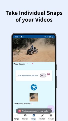 Фото из видео для Android — скриншот 2