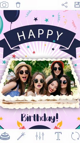 Фото на День Рождения для Android — скриншот 1