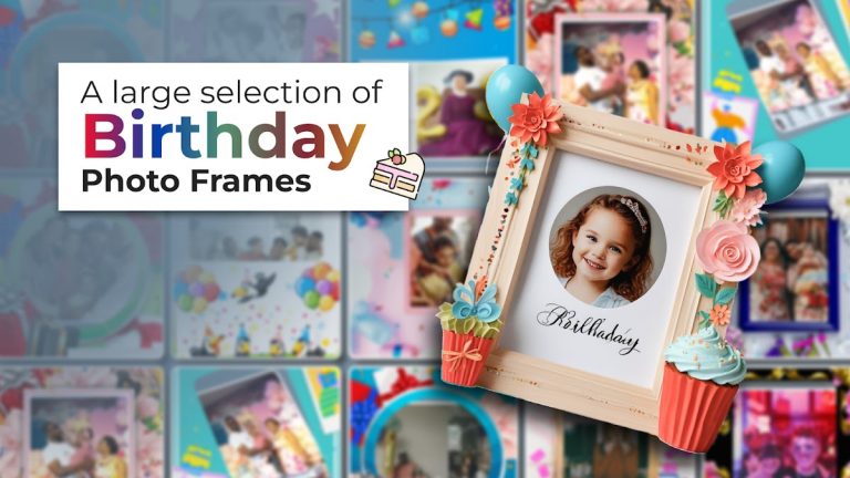 Фоторамка с Днем Рождения для Android — скриншот 1