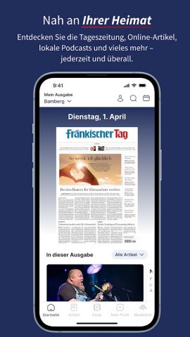 Fränkischer Tag E-Paper для Android — скриншот 1