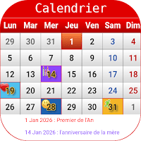 Français Calendrier 2026 для Android