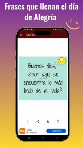 Frases para Conquistar Amor для Android — скриншот 4