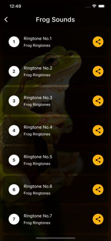 Frog Sounds Ringtones для iOS — скриншот 3