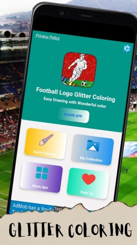 Футбол раскраски для Android — скриншот 3