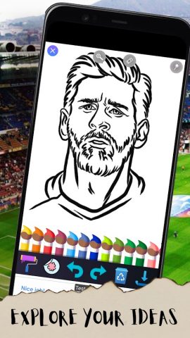 Футбол раскраски для Android — скриншот 4