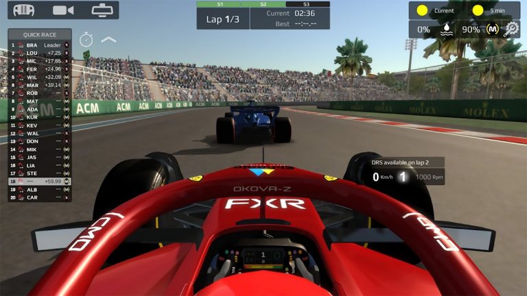 Fx Racer для Android — скриншот 1