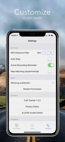 GPX Trail Tracker для iOS — скриншот 3