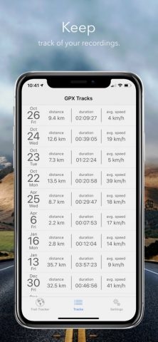 GPX Trail Tracker для iOS — скриншот 4