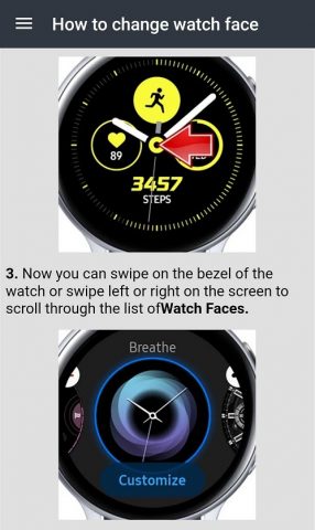 Galaxy Watch Active 2 Guide для Android — скриншот 4