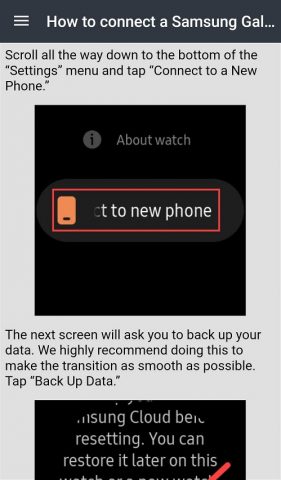 Galaxy Watch Active 2 Guide для Android — скриншот 5