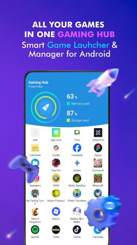 Game Launcher: Gaming Hub App для Android — скриншот 1
