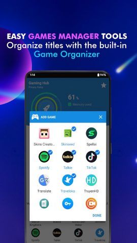 Game Launcher: Gaming Hub App для Android — скриншот 3