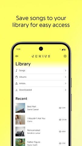 Genius — Song Lyrics Finder для Android — скриншот 5