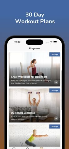 Гимнастика на стуле для Android — скриншот 2