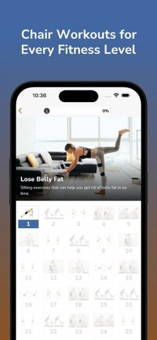 Гимнастика на стуле для Android — скриншот 3