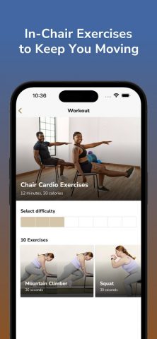 Гимнастика на стуле для Android — скриншот 4