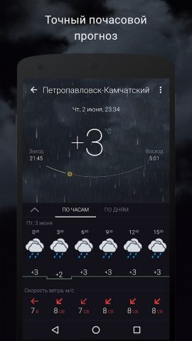 Gismeteo для Android — скриншот 2