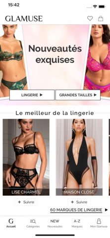 Glamuse – Lingerie для iOS — скриншот 1