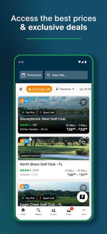 GolfNow: Golf Tee Times для Android — скриншот 3