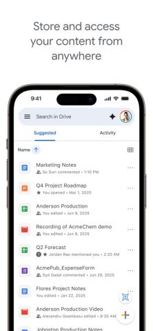 Google Drive – хранилище для iOS — скриншот 1