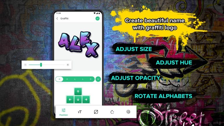 Graffiti Name Logo Maker для Android — скриншот 2