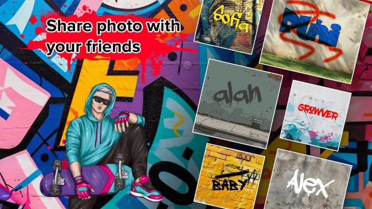 Graffiti Name Logo Maker для Android — скриншот 5