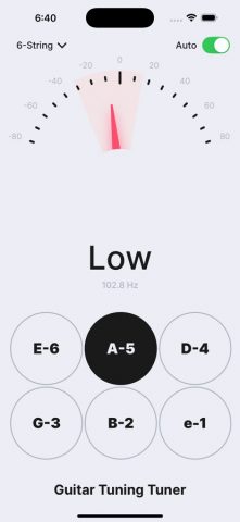 Guitar Tuning Tuner для iOS — скриншот 1