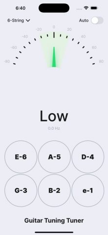 Guitar Tuning Tuner для iOS — скриншот 4