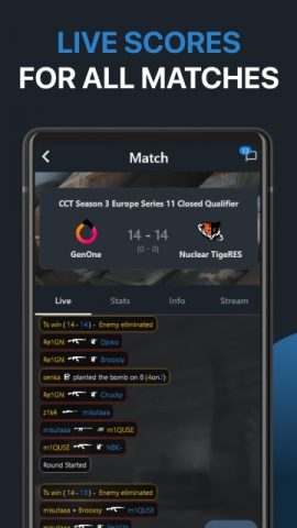 HLTV – CS2 matches & coverage для Android — скриншот 3