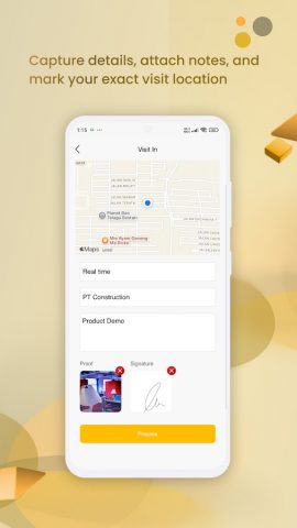 Hadirr | Clock In, Track Sales для Android — скриншот 3