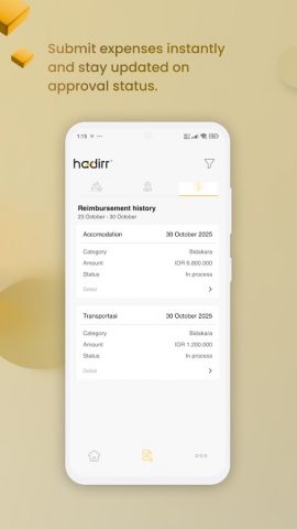 Hadirr | Clock In, Track Sales для Android — скриншот 5