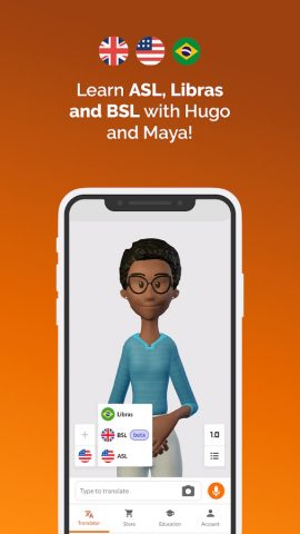 Hand Talk Translator for ASL для Android — скриншот 1