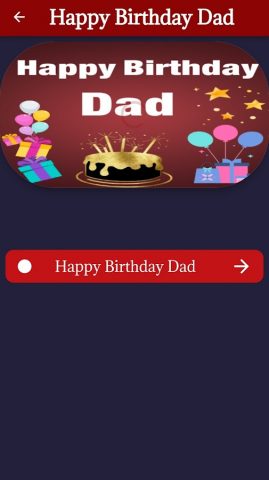 Happy Birthday Dad Wishes для Android — скриншот 4