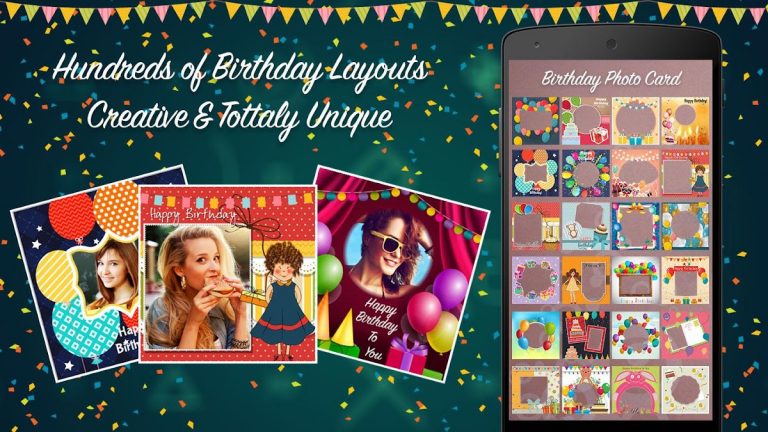 Happy Birthday Photo Collage для Android — скриншот 1