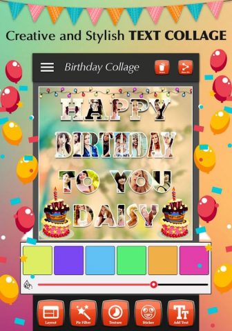 Happy Birthday Photo Collage для Android — скриншот 2