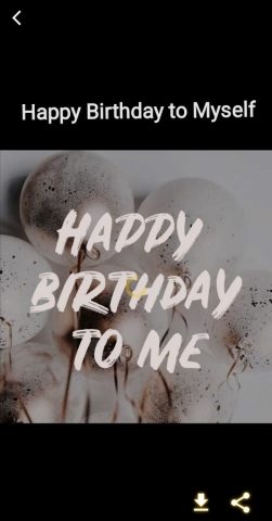Happy Birthday to Myself для Android — скриншот 3