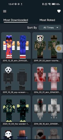 Horror Skins for Minecraft для Android — скриншот 3