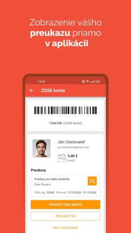 IDeme vlakom для Android — скриншот 1