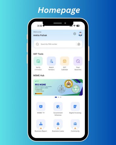 IRIS Peridot GST & MSME App для Android — скриншот 1