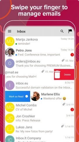 Inbox.la email для Android — скриншот 2