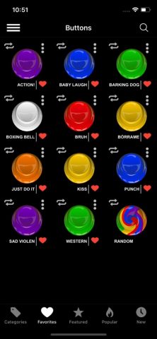 Instant Buttons — звуки топ для iOS — скриншот 4