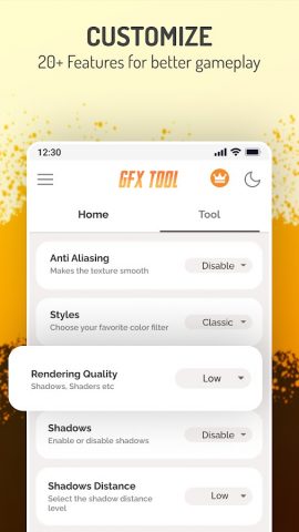 Инструмент GFX — Game Booster для Android — скриншот 3