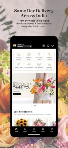 Interflora:The flower experts для Android — скриншот 2