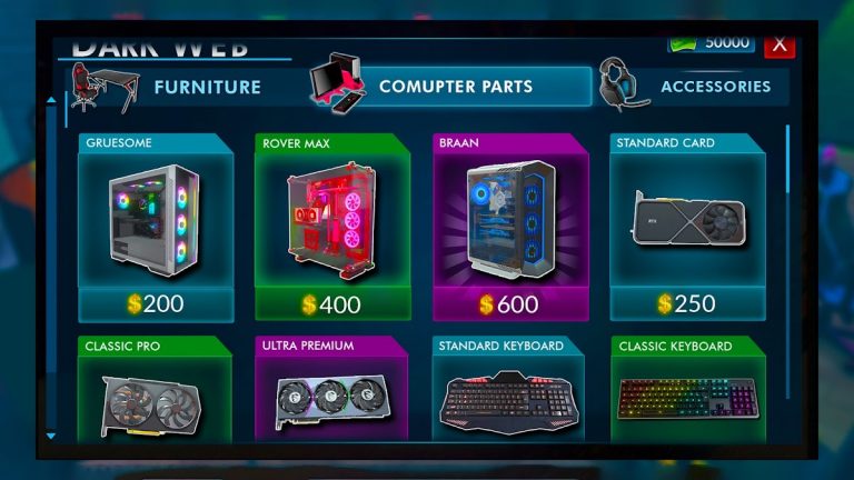 Internet Gamer Cafe Simulator для Android — скриншот 1